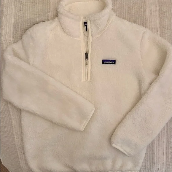 Patagonia Winter White Fleece Half-Zip Pullover - Picture 1 of 5